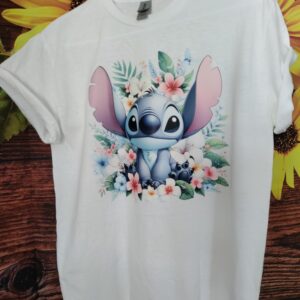 Stitch Floral blanca